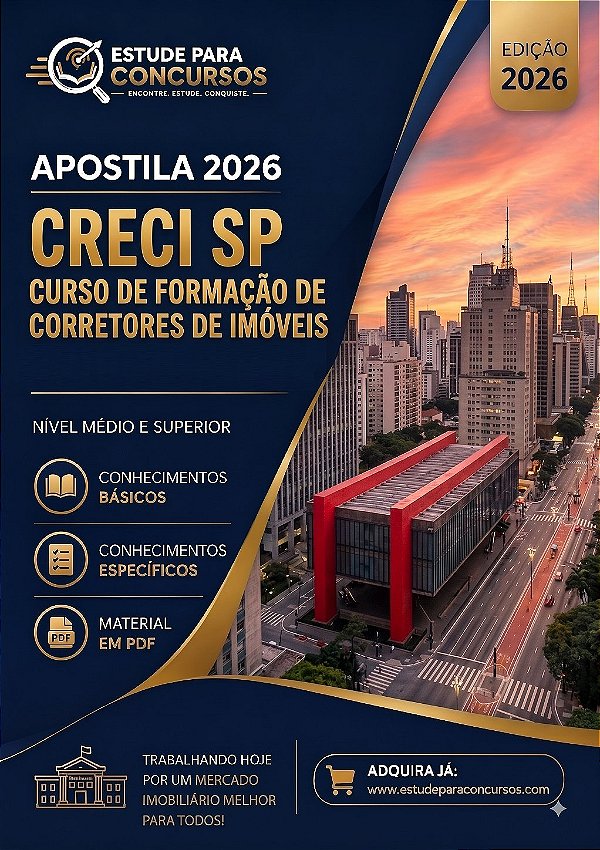 Apostila CRECI SP 2026 Analista de TI - Desenvolvimento de Software