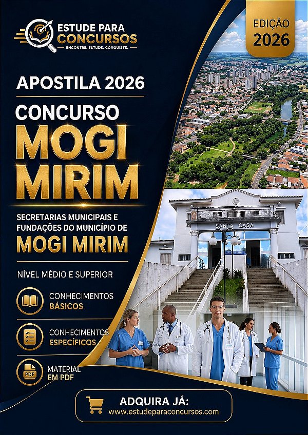 Apostila PREFEITURA DE MOGI MIRIM SP 2026 Analista em Recursos Humanos