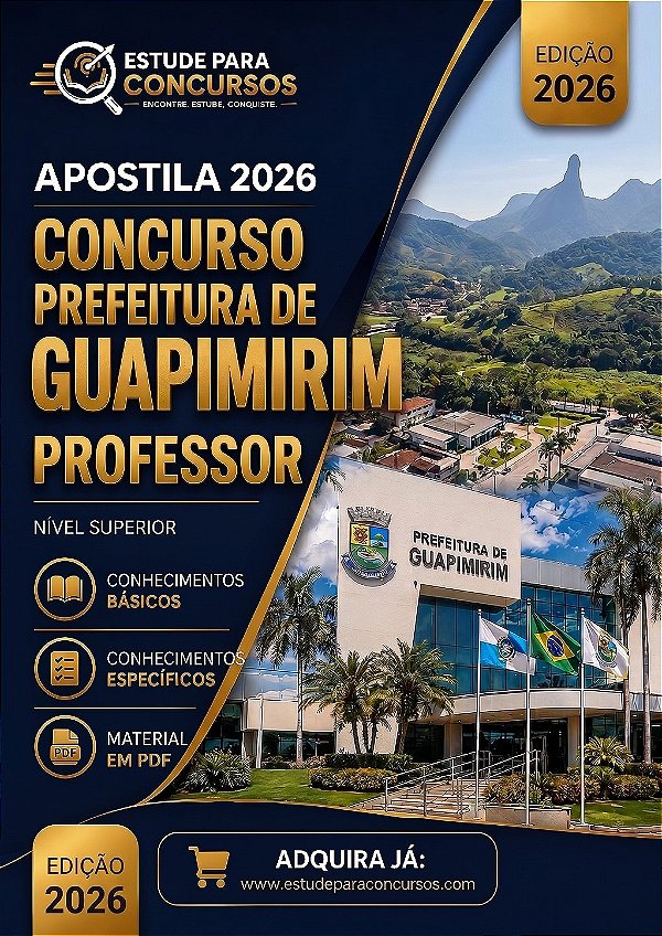 Apostila PREFEITURA DE GUAPIMIRIM RJ 2026 Professor Artes