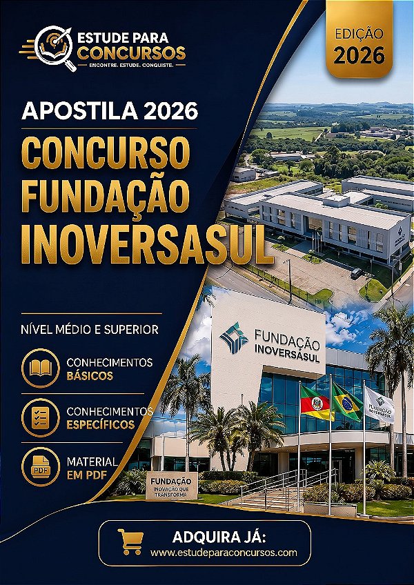 Apostila FUNDAÇÃO INVOVERSASUL 2026 Professor de Matemática