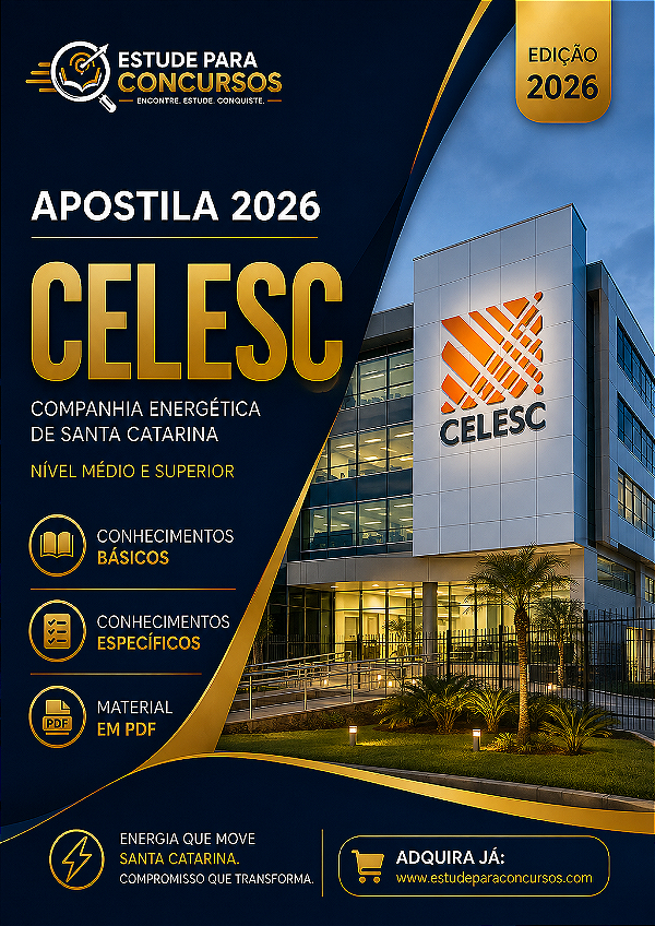 Apostila CELESC 2026 Eletricista Linha Viva