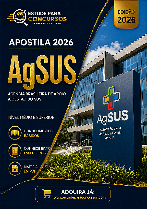 Apostila AgSUS 2026 Analista de Gestão - Enfermeiro do Trabalho