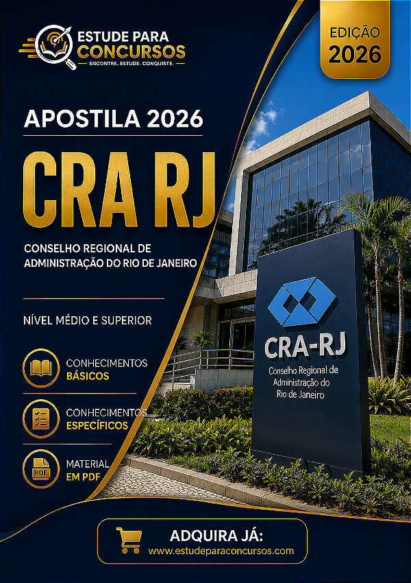 Apostila CRA RJ 2026 Profissional de Apoio Administrativo