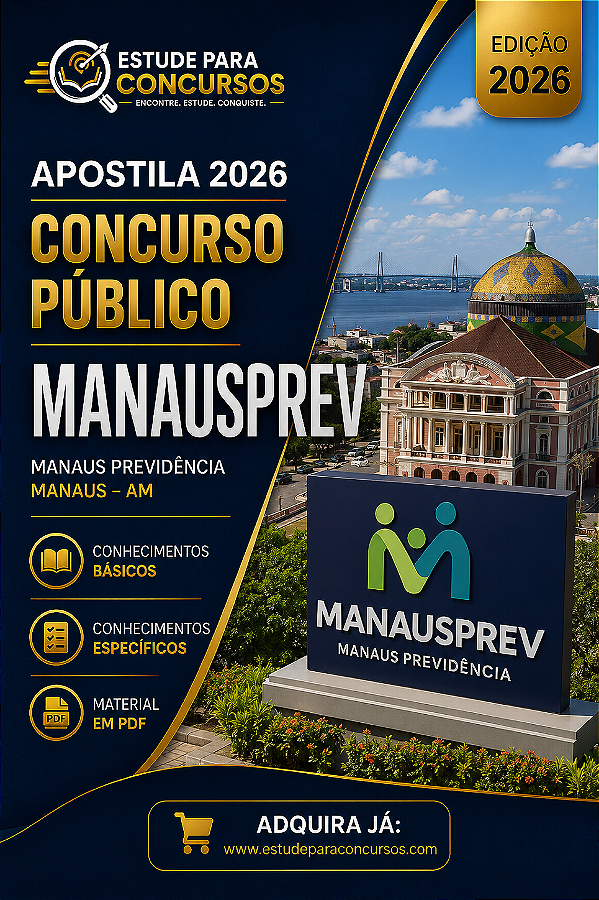 Apostila MANAUSPREV 2026 Técnico Previdenciário - Administrativa