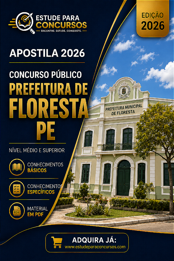 Apostila PREFEITURA DE FLORESTA PE 2026 Psicopedagogo
