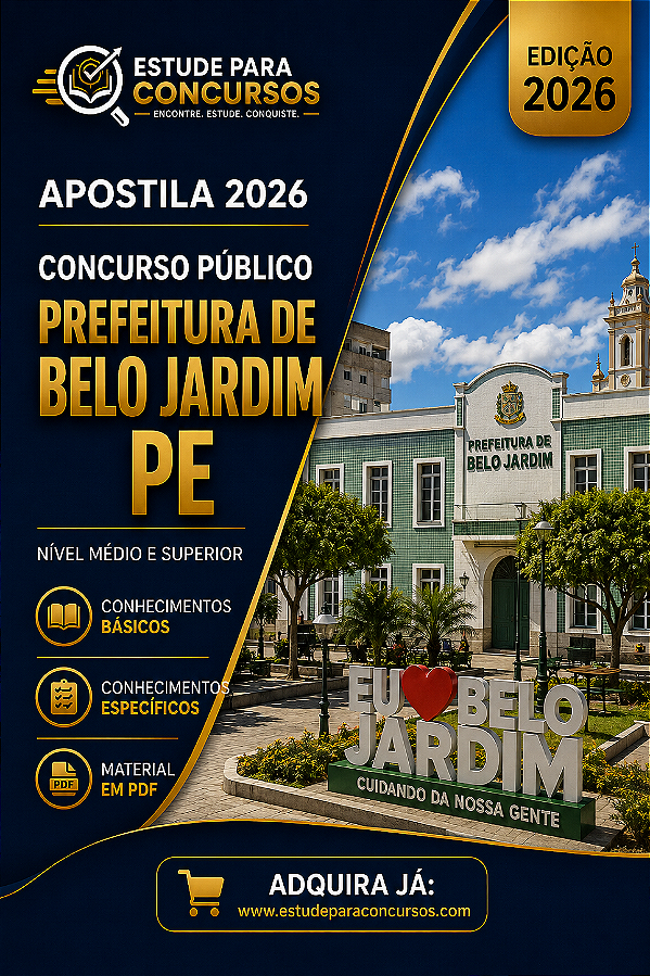 Apostila PREFEITURA DE BELO JARDIM PE 2026 Motorista