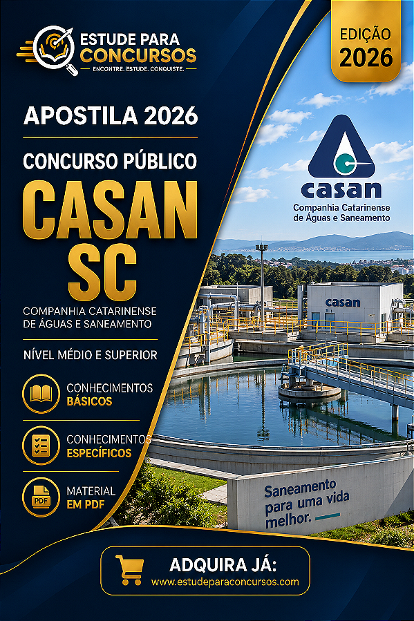 Apostila CASAN SC 2026 Geólogo