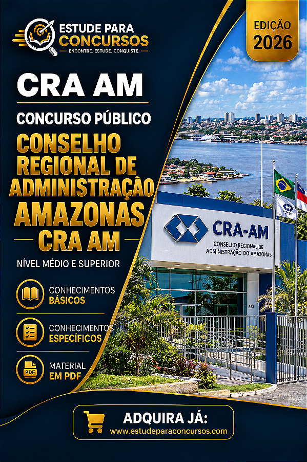 Apostila CRA AM 2026 Analista de Recursos Humanos