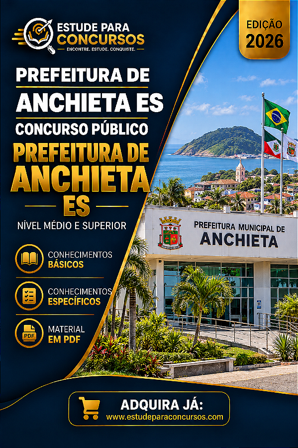 Apostila PREFEITURA DE ANCHIETA ES 2026 Professor Arte