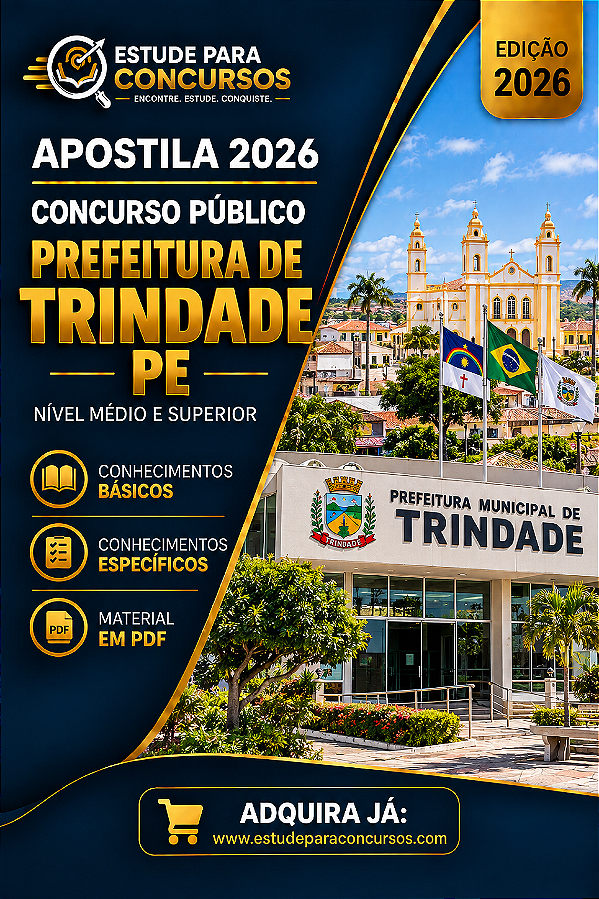 Apostila PREFEITURA DE TRINDADE PE 2026 Professor História