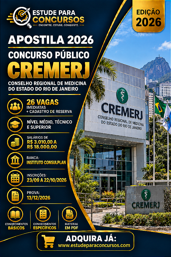 Apostila CREMERJ 2026 Advogado