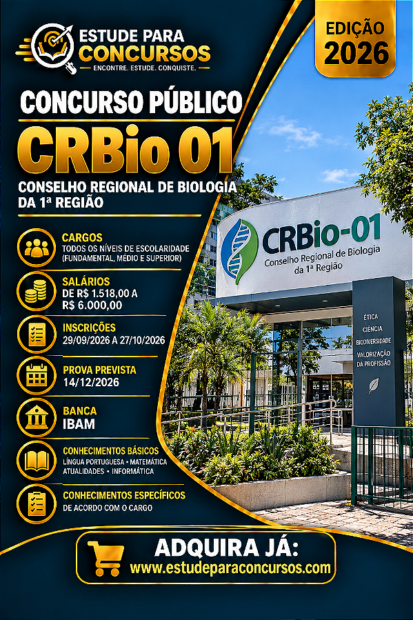 Apostila CRBio 01 2026 Analista de Tecnologia da Informação