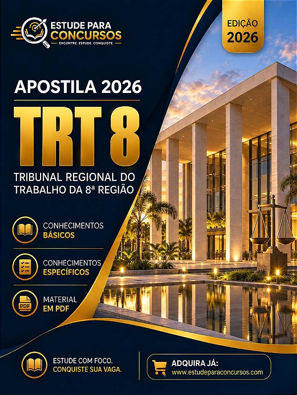 Apostila TRT 8 2026 Analista Judiciário - Arquitetura