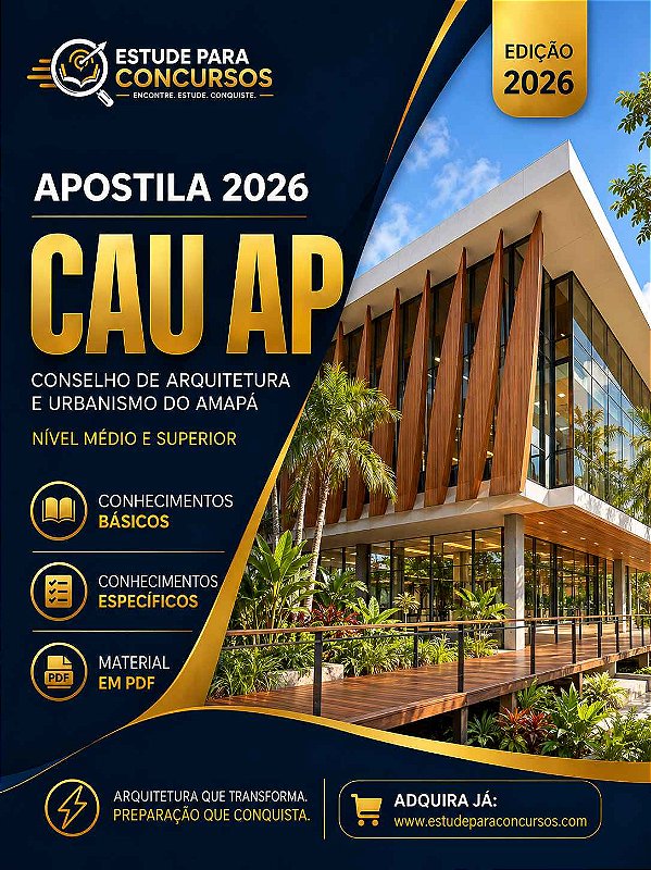 Apostila CAU AP 2026 Assistente Administrativo