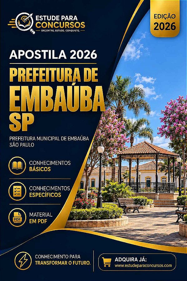 Apostila PREFEITURA DE EMBAÚBA SP 2026 Assistente Social do CRAS
