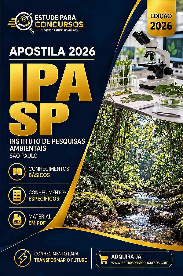 Apostila IPA SP 2026 Pesquisador Anatomia e Identificação de Madeira