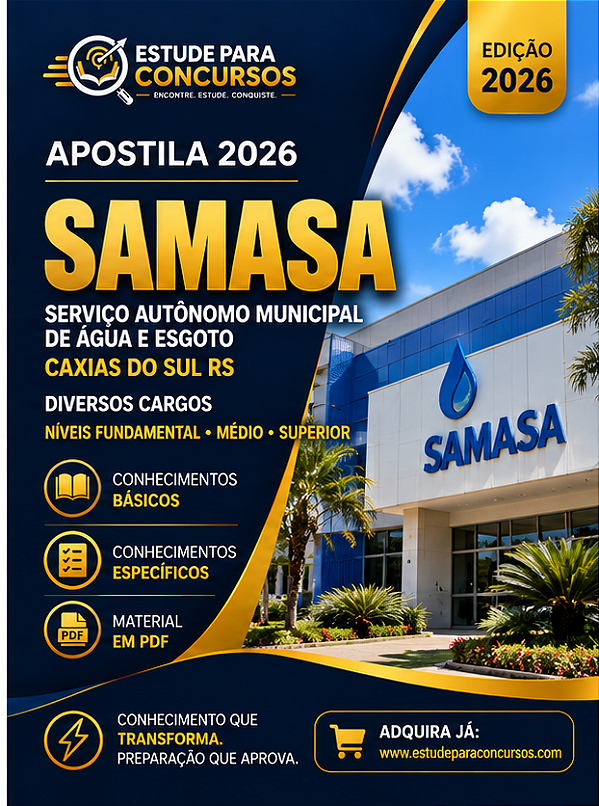Apostila SAMASA 2026 Contador