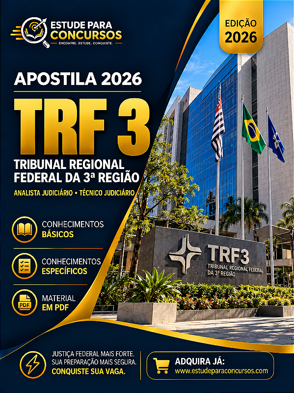 Apostila TRF 3 2026 Apostila TRF 3 2026 Analista - Área Judiciária