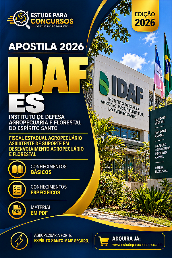 Apostila IDAF ES 2026 Medicina Veterinária