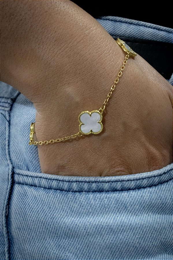 PULSEIRA VAN CLEEF - BRANCA GRANDE