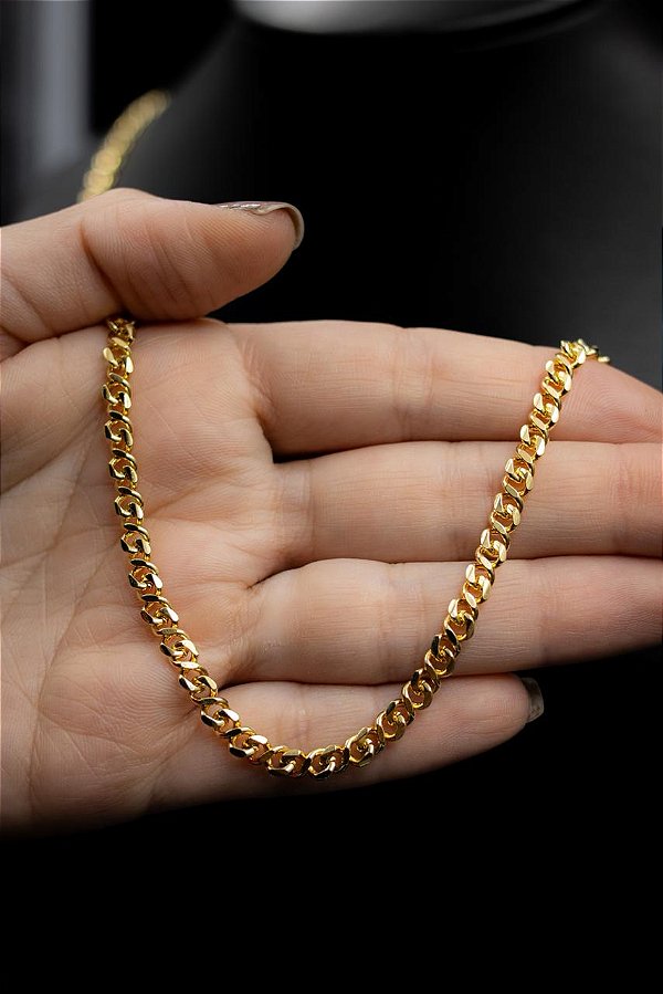 CORRENTE ELO OITINHO  DE 4MM