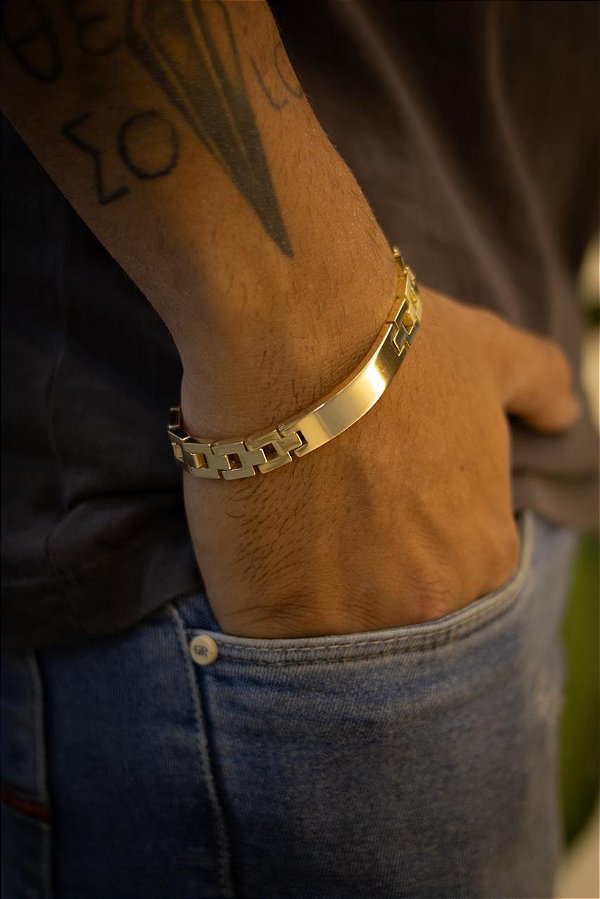 BRACELETE DE GOMO 10MM - MOEDA ANTIGA