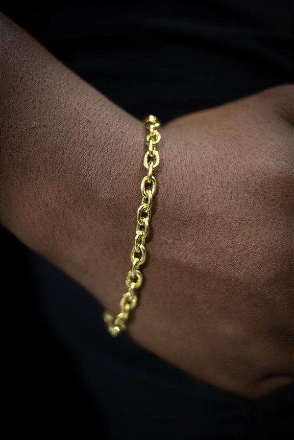 PULSEIRA CADEADO DE 4MM - MOEDA ANTIGA