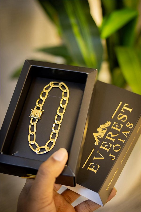 PULSEIRA ITALIANA DE 8MM - BANHADO A OURO