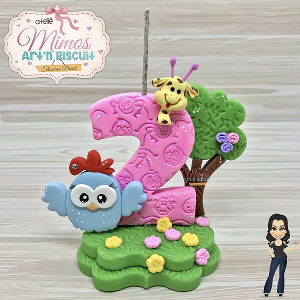 Vela Galinha Em Biscuit