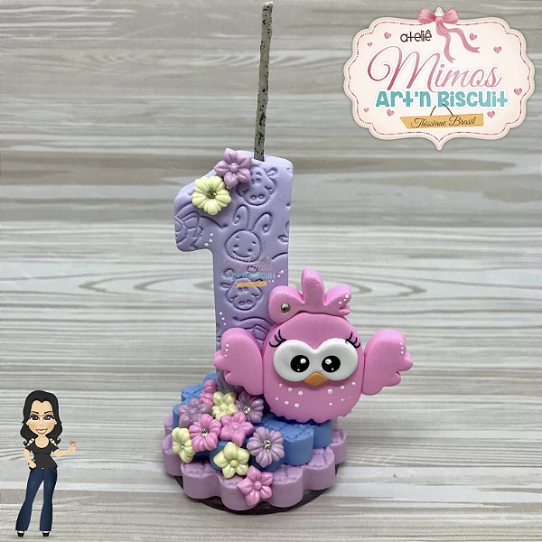 Vela da Galinha Em Biscuit