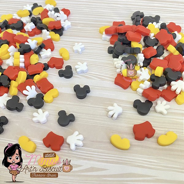Confeitos Mickey em Biscuit (20 Gramas Pct)