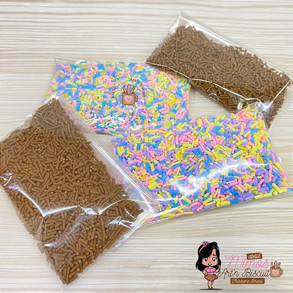 Granulados Fake em Biscuit (25 Gramas Pct)