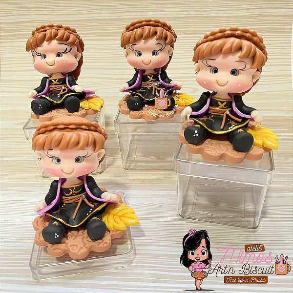 Lembrancinha Anna Frozen em Biscuit