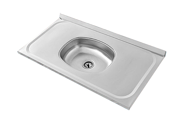 Pia para Cozinha Aço Inox 100x53cm com Cuba Central