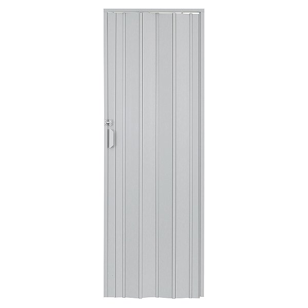 Porta Sanfonada Plástico PVC Cinza 2,10x0,70m Vitesse