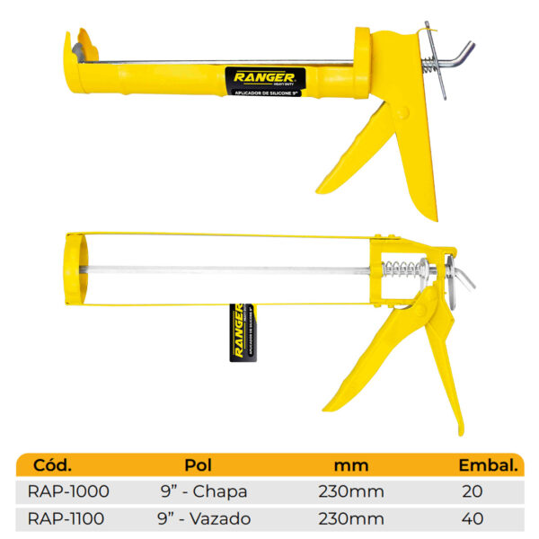 Aplicador De Silicone Profissional Ranger