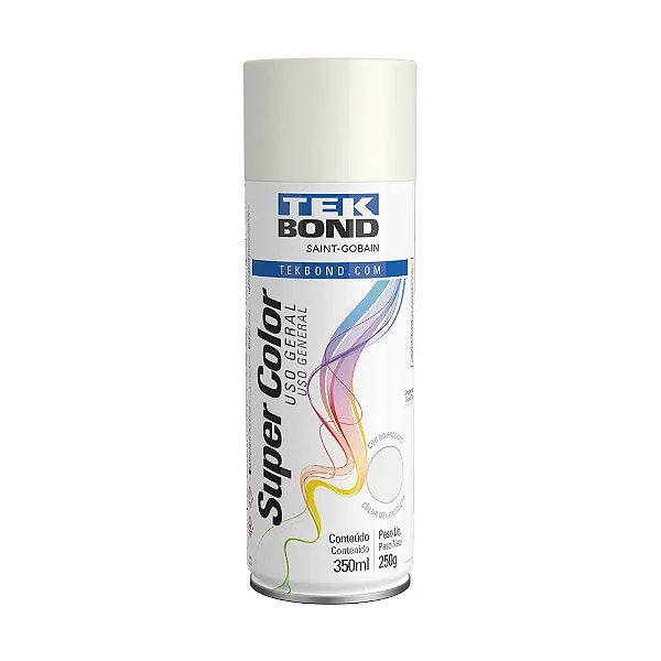 Tinta Spray Branco Brilhante Uso Geral 350ml Tekbond
