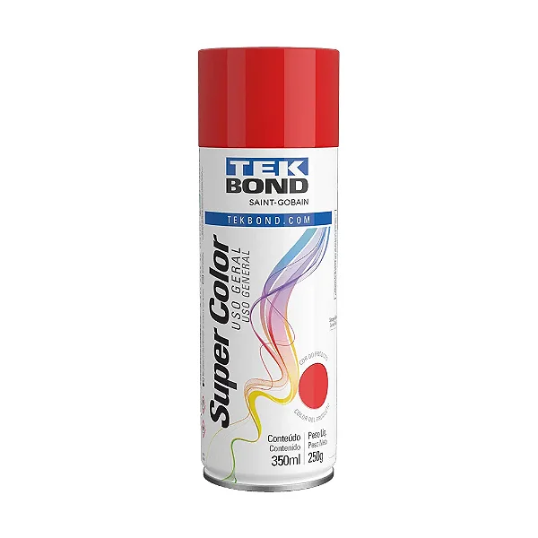 Tinta Spray Vermelho Uso Geral 350ml Tekbond