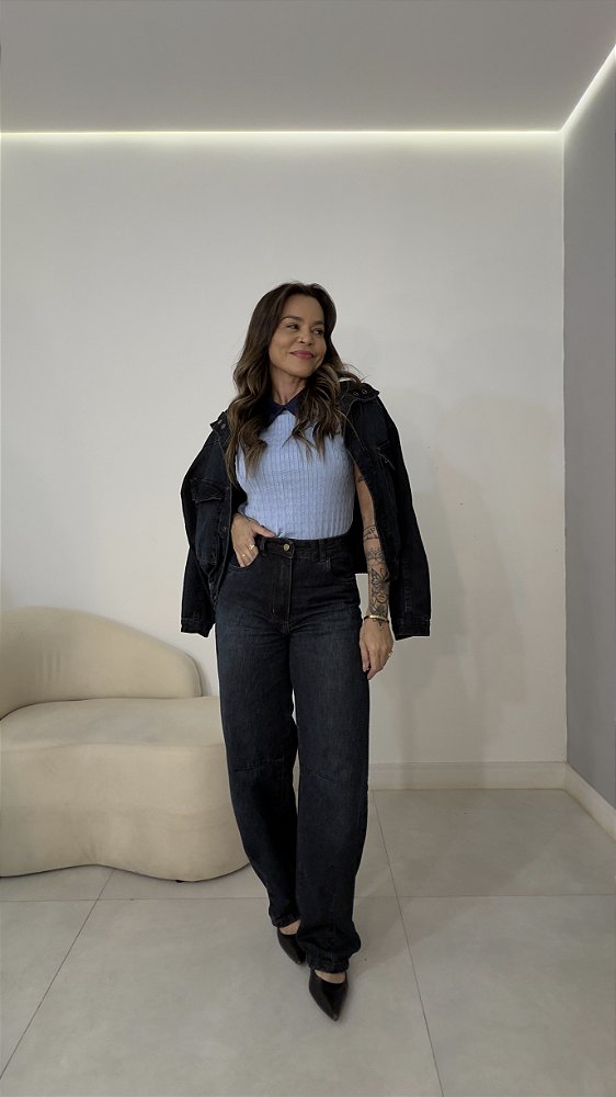 Calça ballon jeans