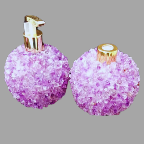 KIT SABONETEIRA E DIFUSOR DE PEDRA BRUTA NATURAL CASA DECORAÇÃO