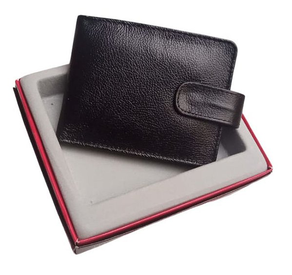 Carteira Masculina Com Fecho Em Couro Legítimo Bravelly Ref. 330 F