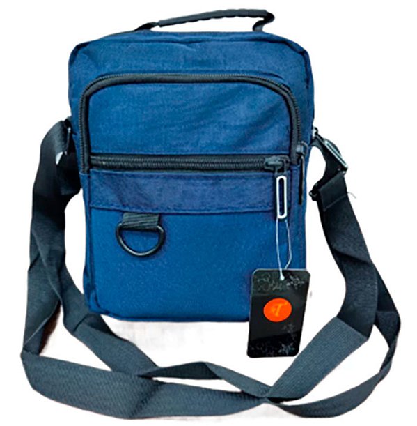 Bolsa Masculina Transversal Unissex Em Nylon Poliéster Resinado Ref. 6310