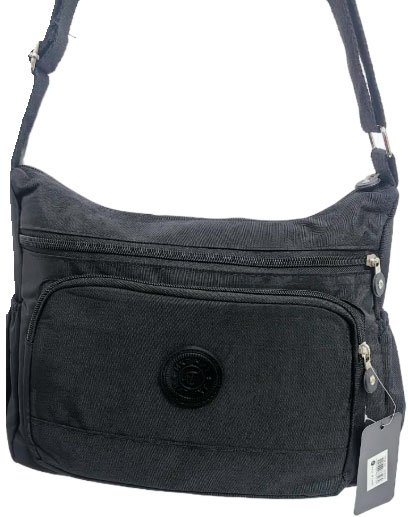 Bolsa Feminina Tiracolo Em Nylon Tactel Resinado Colorida Ref. 6593