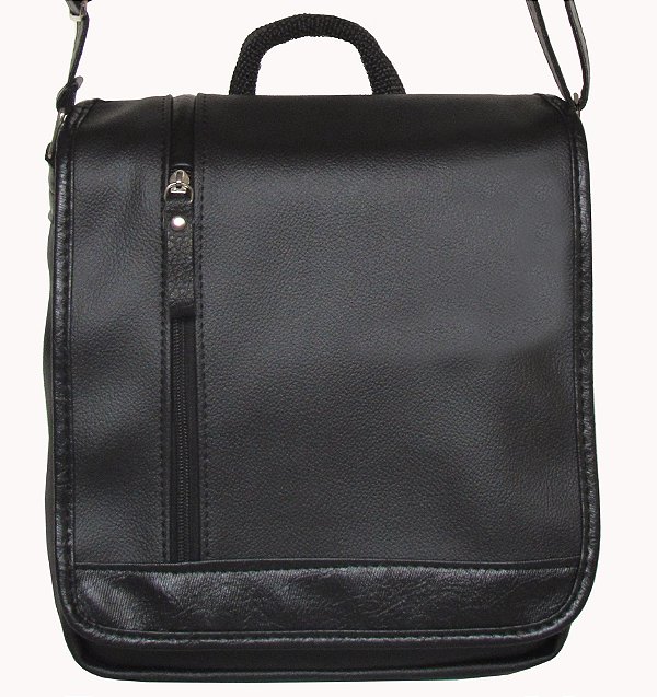 Bolsa Transversal Média estilo Carteiro Em P.U Sintético Ref. 112