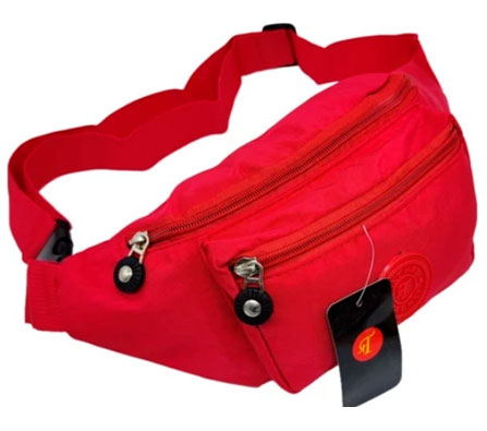 Pochete Unissex em Nylon Tactel Resinado Tamanho Grande Ref. 6726