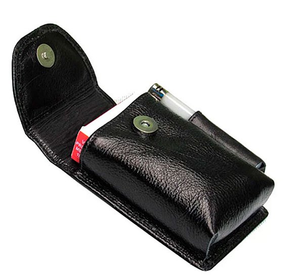 Carteira Para Cigarro Com Botão de Imã Em Couro Legítimo Foxter Ref. 101