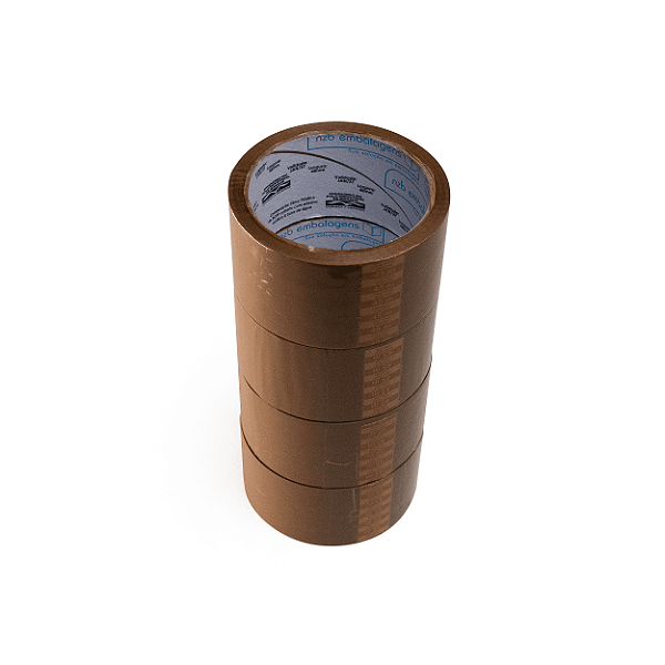 Fita Adesiva Marrom - 48mm - 100 Unidades