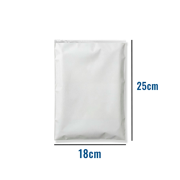 Saco Zip EVA Fosco com Trilho Transparente - 18x25