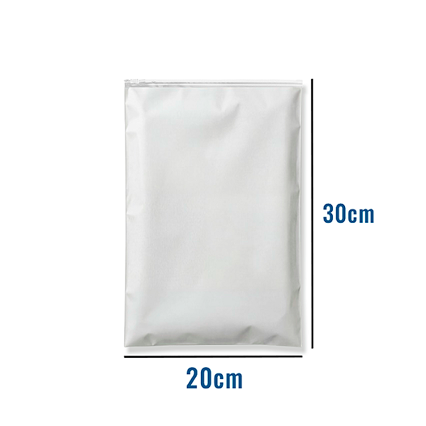 Saco Zip EVA Fosco com Trilho Transparente - 20x30