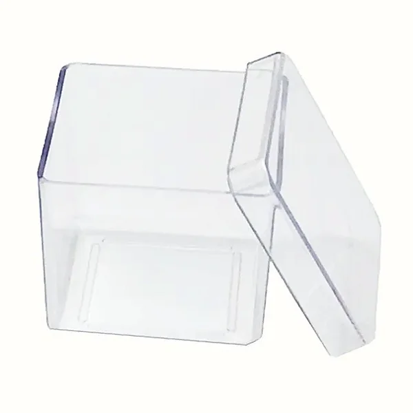 50 Caixinha Acrílica 4x4 Transparente Lembrancinha